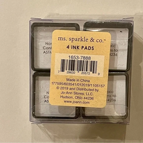 MS. Sparkle & Co NEW Tag & Stamp Kit, Plus Eight Ink Pads - Picture 6 of 8